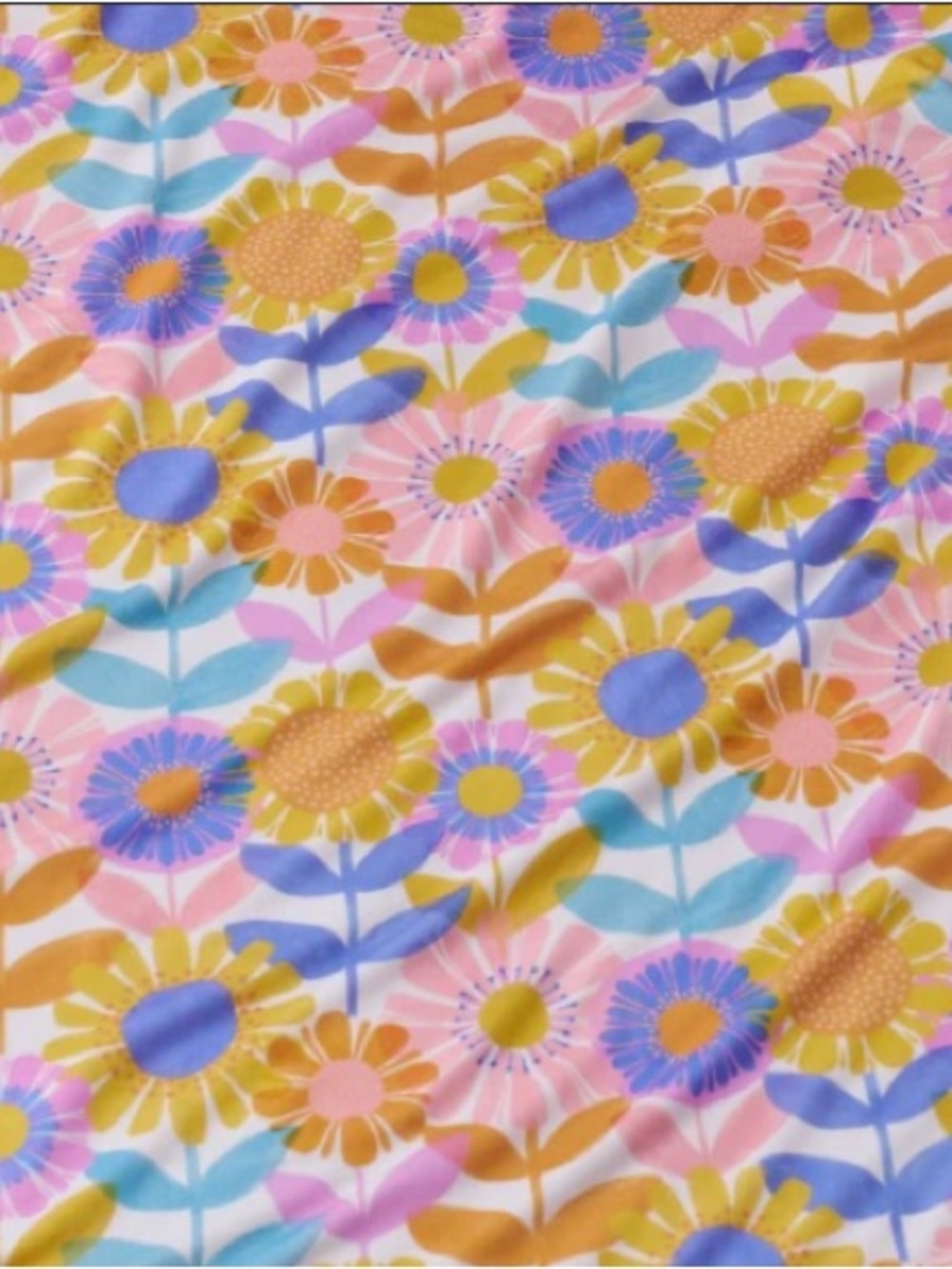 Little Sleepies Fitted Crib Sheet - Petal Power